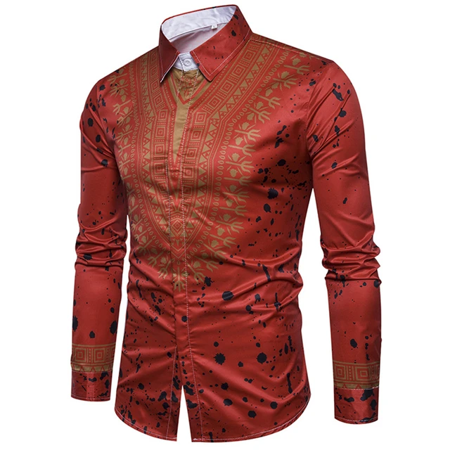 Femi African Long Sleeve  Shirt - Image 5