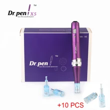 Беспроводной цифровой дисплей Dr. Pen Ultima X5 microoneedling ручка перезаряжаемый набор для ухода за кожей с 10 игл