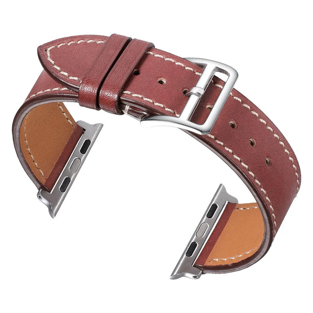Кожаный браслет iStrap для Apple Watch 42 мм, 38 мм, 44 мм, 40 мм, серия 4, 3, 2, ремешок для Apple Watch iWatch, ремешок для часов