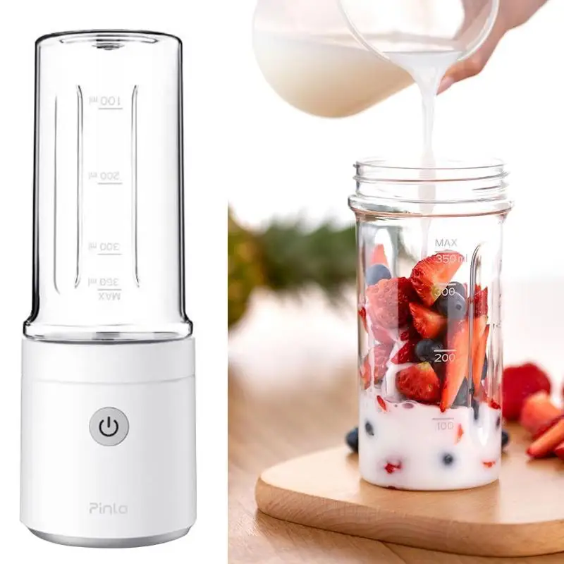 

Pinlo DIY Juicing Extracter Cup 2000mAh Durable Rechargeable 350 mL Fruit Juicer Bottle Home Furnishing Essential Supplies