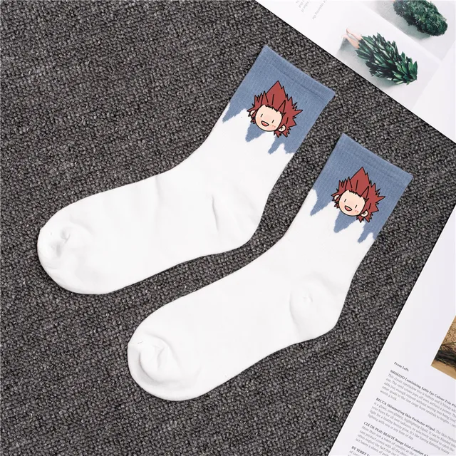 My Hero Academia Crew Man Socks Anime Men Sock Casual Cotton Sox Standard Japanese Autumn Winter Classic Adult Calcetines Hombre 13