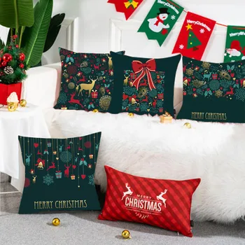 

Merry Christmas printing Decorations Let it Sonw Wishes Winter Pillow Covers Setcapas de almofada copri cuscini pillow cases