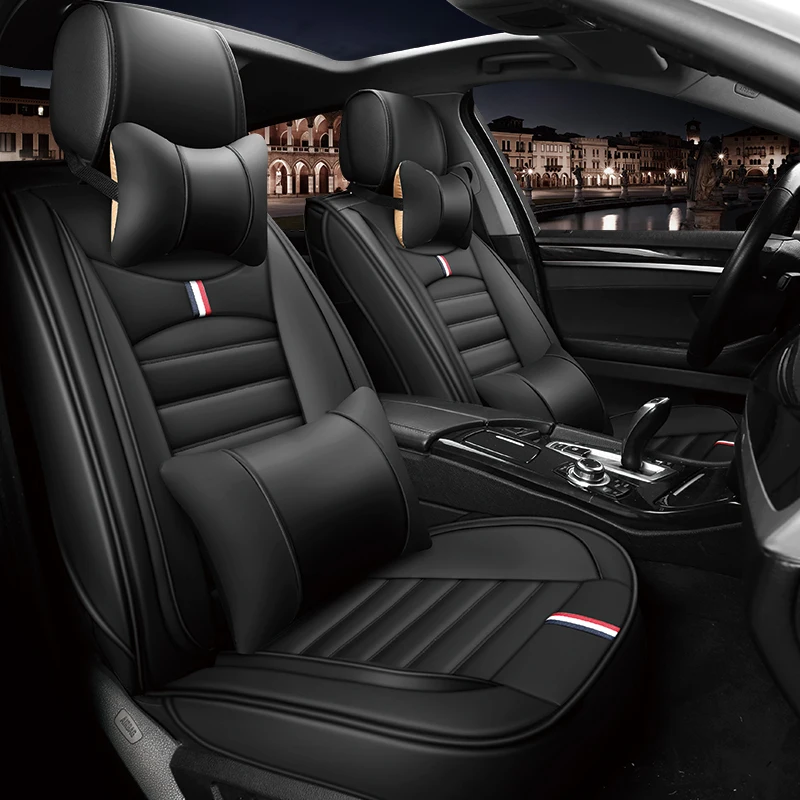 Full Coverage Eco-leather auto seats covers PU Leather Car Seat Covers for mercedes benz m class ml 350 ml320 w163 w164 w166 gle