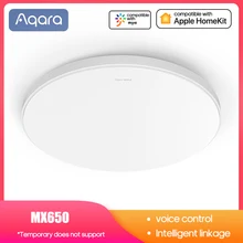 Aqara умная лампа с регулируемой цветовой температурой ZigBee 3,0 Для Apple HomeKit, потолочный светильник с голосовым управлением, светильник для спальни