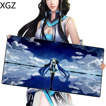 

XGZ Large 60X30cm /90X40CM XXL Sexy Anime Hatsune Future Mousepad Game Player Keyboard Mouse Pad Maus Unterlage Tapis De Souris