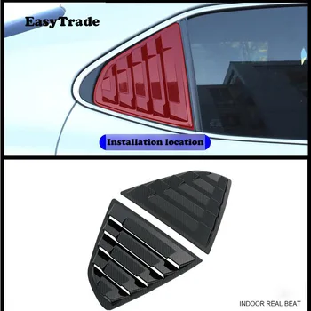 

Car Rear Panel Side Vent Window Louver Backside Blinds Sticker Carbon Fiber frame Trim For Toyota Camry 2018 2019 Accessories