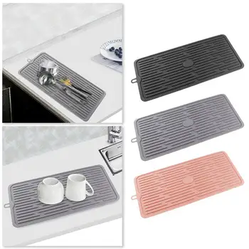 

Multifunctional Kitchen Silicone Drain Mat Insulation Silicone Mat Mat Glass Mat Wine Pot Tableware Place Silicone Non-slip D0A5