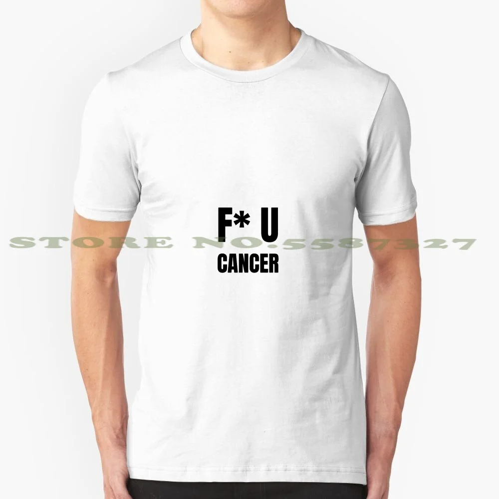 Fu Cancer Awareness Survivor Gift Idea For Hope Inspiration Fashion Vintage Tshirt T Shirts Quote | Мужская одежда