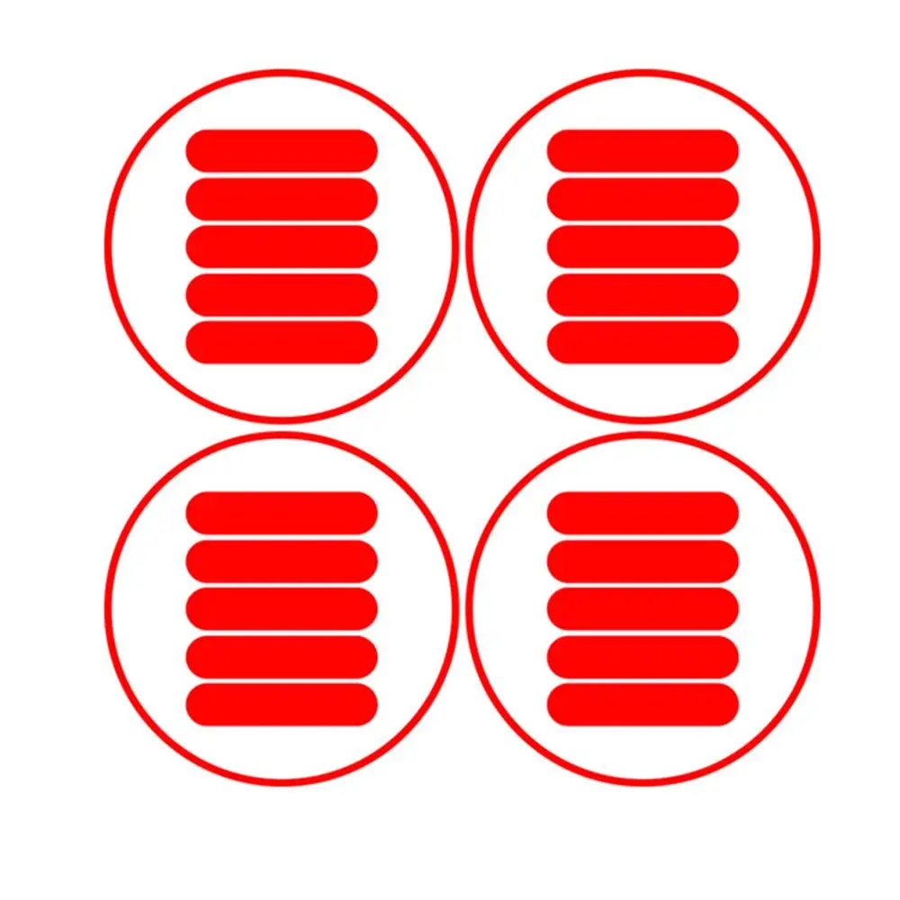 Red 1 компл. Светоотражающие наклейки для стайлинга ночной безопасности скейтборд Предупреждение ющая полоса электрический скутер части для Xiaomi Mijia M365 и cx - Цвет: Red