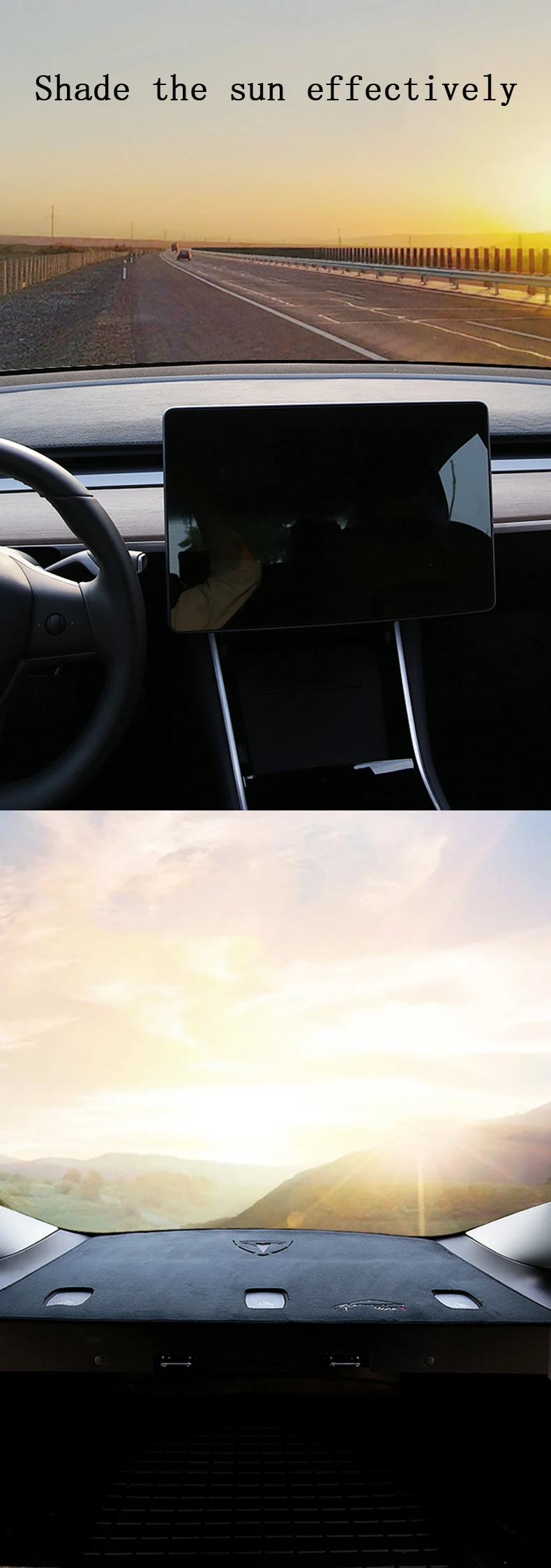 特斯拉model3避光垫3