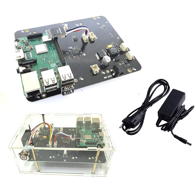 Raspberry Pi 2 3 B+ Plus/3B X830 V2.0 HDD Плата расширения w/Veilig Функция выключения, 3," SATA HDD Opslag модуль B+ Pi 3 Режим B