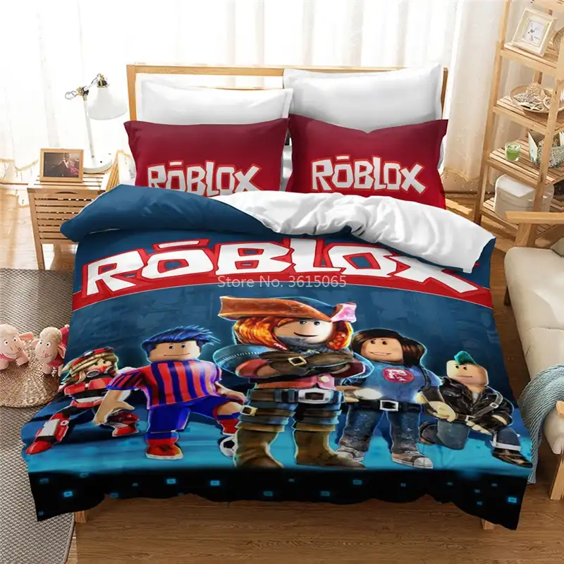 Hot Roblox Games Bedding Set Cartoon 3d Dynablocks Sandbox Game Duvet Cover Sets Pillow Case Twin Full Queen King Free Shipping Bedding Sets Aliexpress - roblox bedding set queen