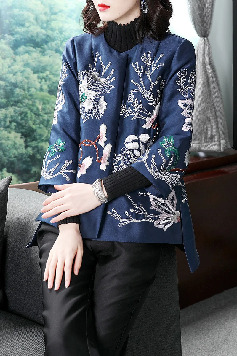 Китайская традиционная одежда, женский китайский Топ cheongsam, элегантная Свободная блузка, Женский Топ qipao, рубашка hanfu tangsuit