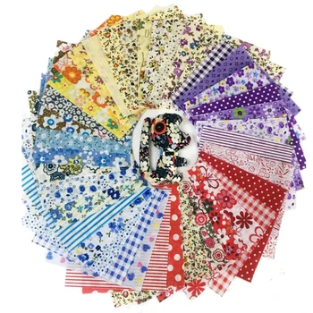 

7pcs 10x10cm Random Color Cotton Fabric DIY Printed Cloth Sewing Quilting Fabrics for Patchwork Needlework Handmade Accessories