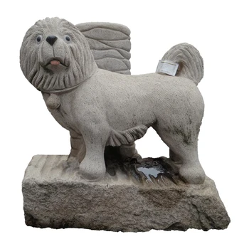 

Customized large granite dog sculpture caving for garden