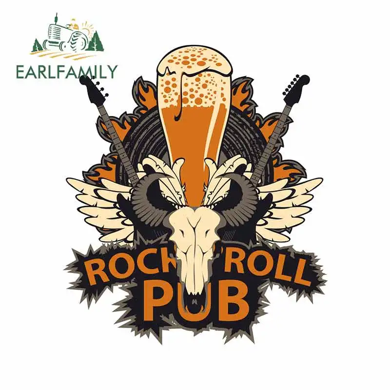 EARLFAMILY 13 см x 11 4 для баннеров рок-н-ролла музыкального паба DIY наклейки мотоцикла