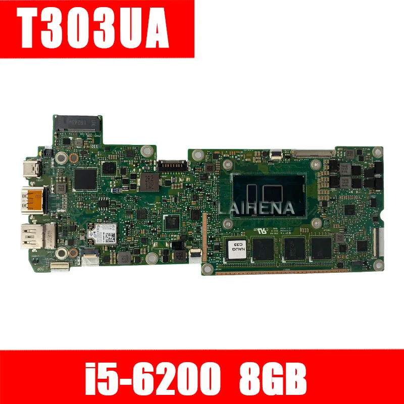 

T303UA Motherboard i5-6200U 8GB For Transformer 3 Pro ASUS T303U T303UA Laptop motherboard T303UA Mainboard 100% TEST OK