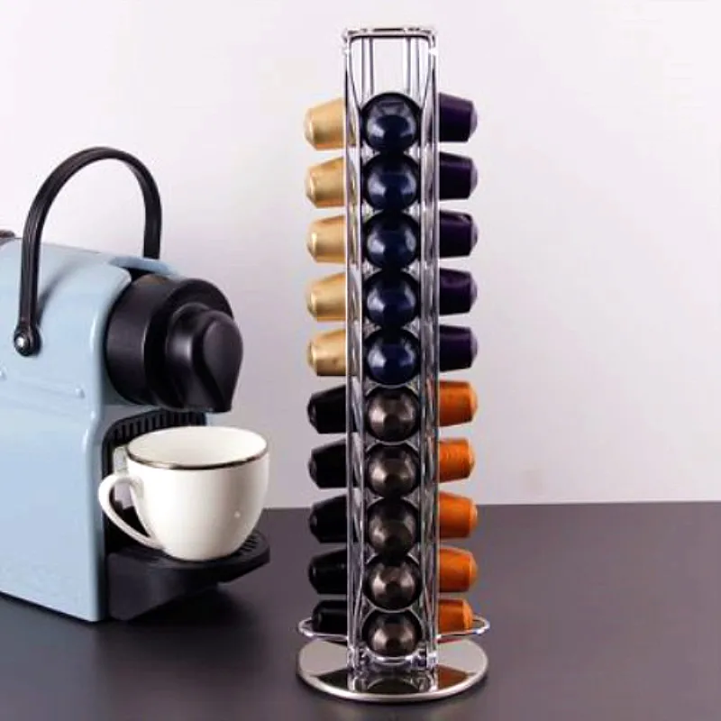 Стиль Nespresso кофе капсула башня стенд Кофе Pod держатель диспенсер подходит Nespresso капсула хранения кофе фильтр Держатель