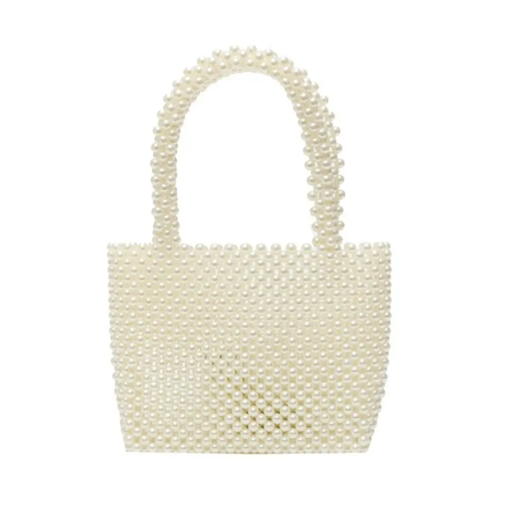 

New Small bag ladies beaded shoulder bag ladies party retro handbag Ins small flip bag Small pearl bag banquet wedding handbag