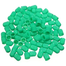 100 шт пластиковые колпачки клапана для шин крышка клапана для автомобиля мотоцикла зеленый