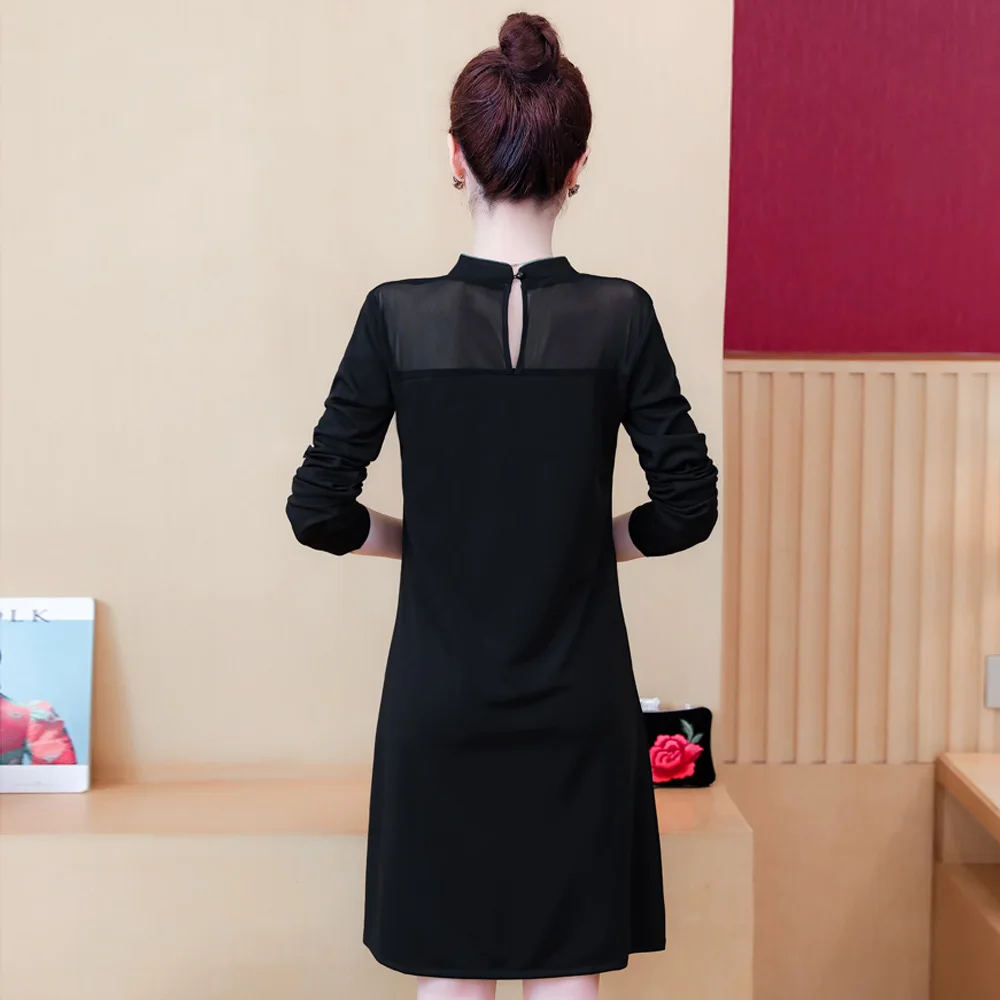 Китайское традиционное платье с длинным рукавом, Qipao, вечернее свадебное платье размера плюс, современный Cheongsam для женщин, молодых, улучшенное Qi Pao