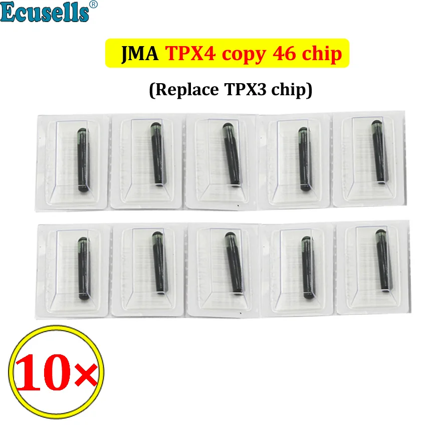 

10pcs/lot JMA KEY CHIP TPX4 GLASS chip TRANSPONDER cloner CHIP TPX4 chip clone 46 copy ID46 chip