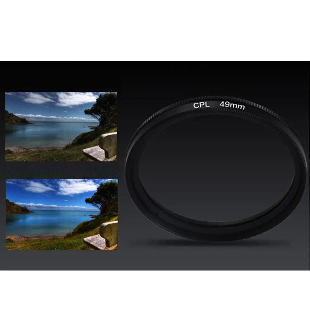 Circular Polarizing Filter Phone Lens Filter CPL Lens Filter 37mm Circular Polarizing Filter CPL Clip-on Phone Lens Thin Efficient Circular Polarized