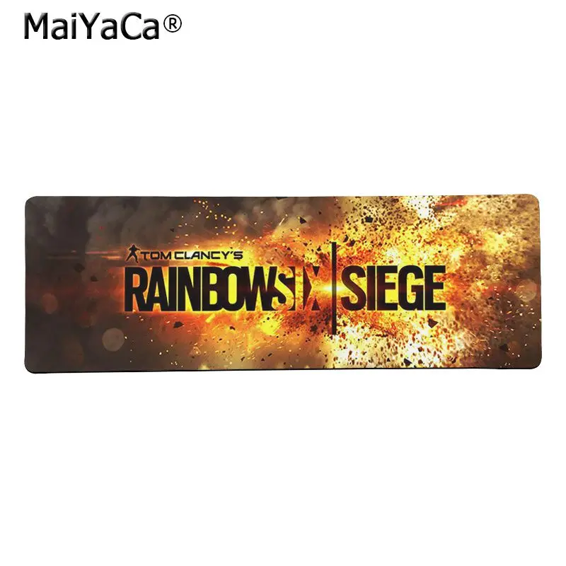 MaiYaCa высокое качество Tom Clancy Rainbow Six Siege DIY дизайн игровой с узором коврик для мыши большой коврик для мыши клавиатуры - Цвет: Lock Edge 30x80cm