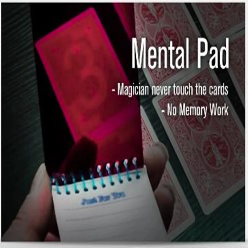 Mental Pad (red Card Deck+refills) Mentalism Magic Tricks Illusions Fun