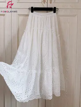 

New Skirts Women 2020 Fashion Summer High Quality White Skirt Female