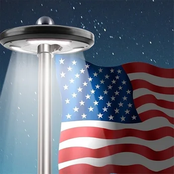 

42 LEDs Solar Light Outdoors Flagpole Light Waterproof Flagpole Solar Lamp Garden Solar Light Umbrella Downlight