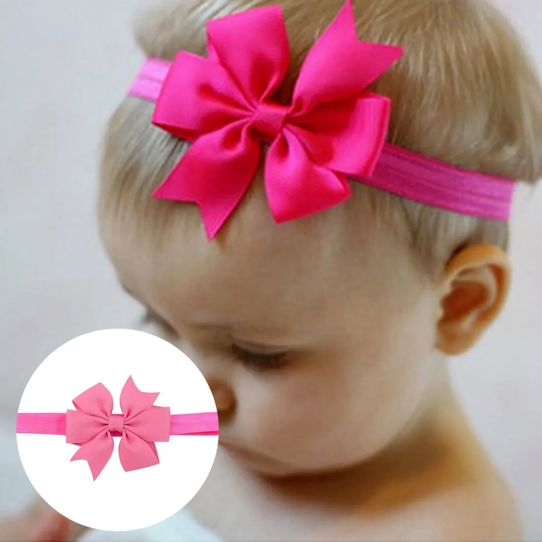 

Baby Headband Crown Flower Bows Haarband Baby Girl Headbands Newborn Hair Accessories Elastic Baby Hair Band Turban