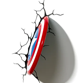 

Adhesive Night Light US Team Shield Wall Light LED Bedside Children Creative Wall Light Children's Night Light