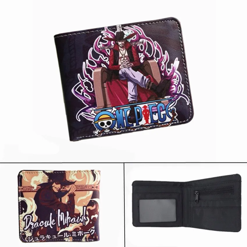 Аниме one piece Luffy PU кошелек на молнии карман для монет короткий двойной фото ID держатель для карт слоистых мальчиков девочек кожаный мультфильм кошелек подарок - Цвет: 10