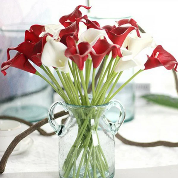 Дропшиппинг искусственный цветок поддельные Калла лилии украшения яркие для свадьбы дома вечерние P666