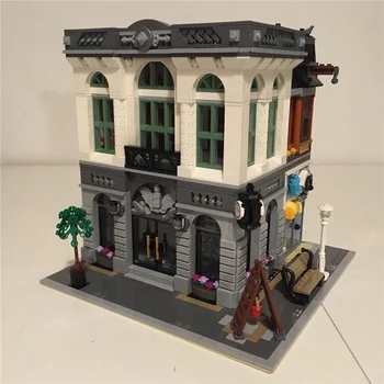 

Creator Expert City Street View 2418PCS Brick Bank Sets Model Building Blocks Bricks Kits Educational Toys For Children Gifts