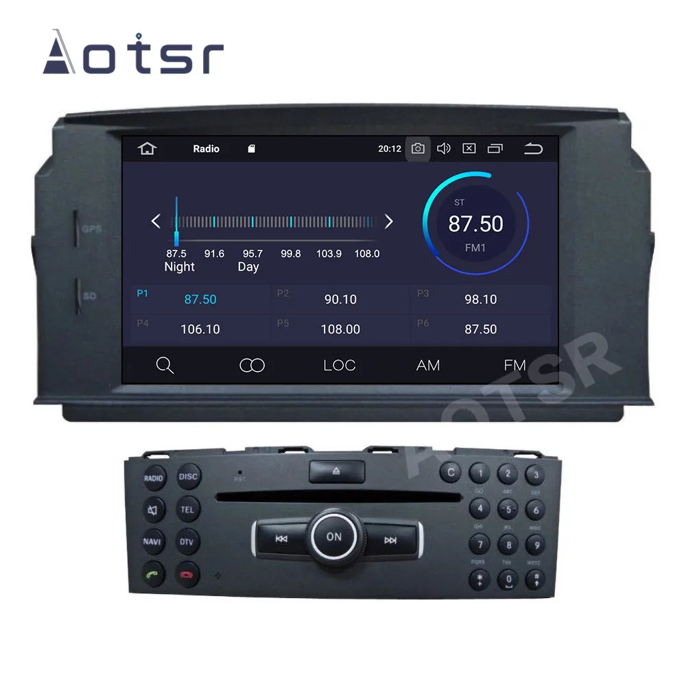 For Mercedes Benz C200 C180 W204 2 Din Android Auto Car Radio Coche 2Din  Multimedia Video Player GPS Navigation PX6 Head Unit - AliExpress