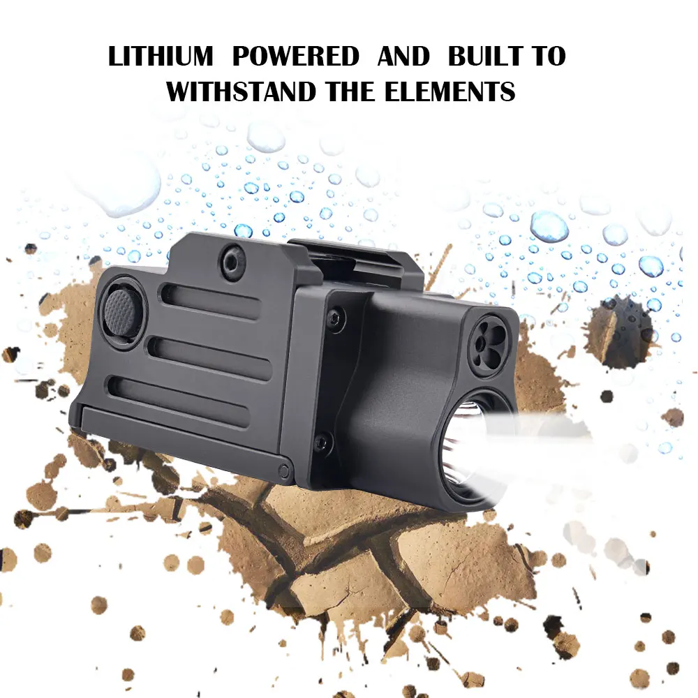 

Mini Sight Optics Accessories 220 Lumens Hunting Tactical LED Flashlight Red Laser Weapon Light Strobe Gun Light Picatinny Rail