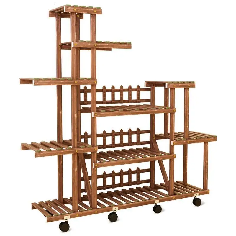 Number 1 Деревянная лестница, деревянные полки для Escalera Decorativa Madera Stojaki Stojak Na Kwiaty, полка для растений, Балконная полка, напольная Цветочная стойка - Цвет: Number 1