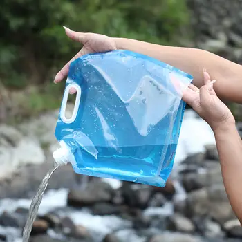 

5L/10L Car Outdoor Water Bags Foldable portable Drinking Camp Cooking Picnic BBQ Water Container Bag Carrier Car Water Tank