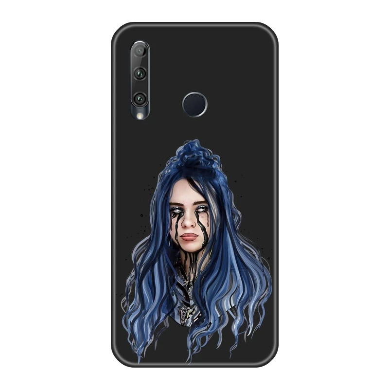 Billie Eilish океана глаз черный чехол для телефона для huawei Honor 8A Pro 8S V20 задняя крышка для huawei Honor 20 Lite рro 10i 20i чехол