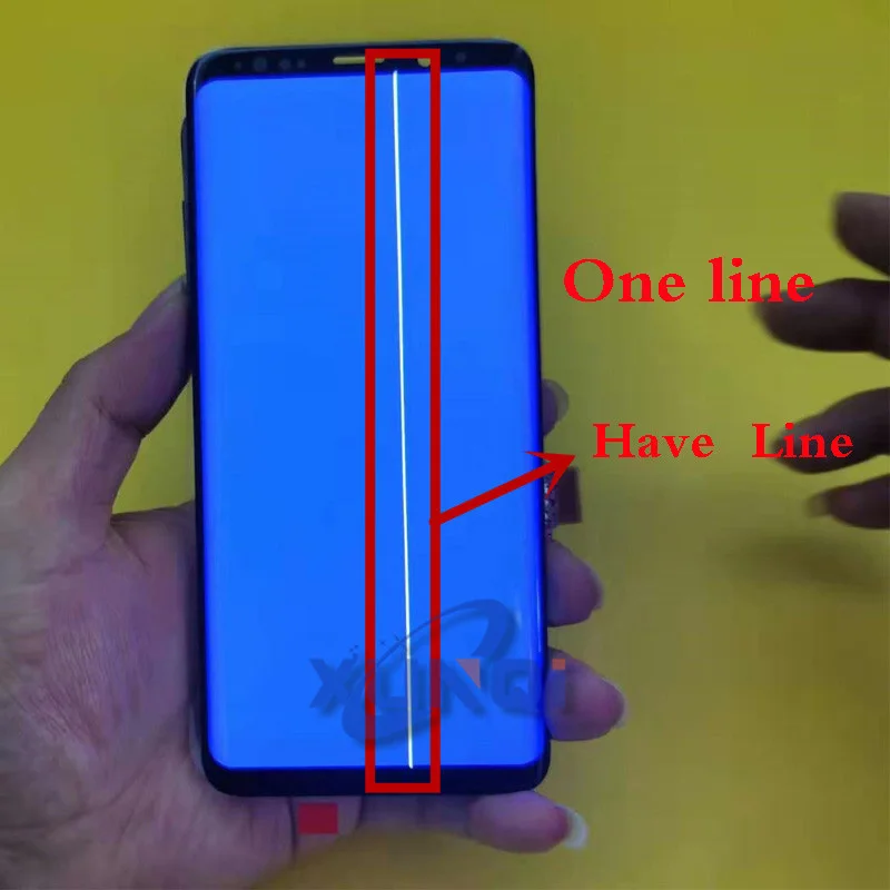 Для samsung S9, сенсорный ЖК-дисплей G960, G965, ЖК-дисплей для samsung S9 Plus, линейный ЖК-дисплей, дефектный экран для мобильного телефона