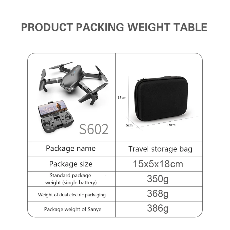 XKJ S602 RC Drone 4K HD Dual Camera Professional Aerial