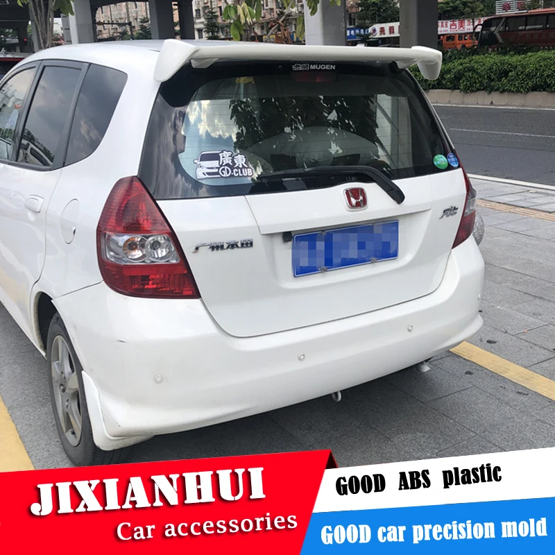 Спойлер для Fit 2004-2007 Honda Jazz спойлер WYK ABS пластик Материал заднее крыло автомобиля