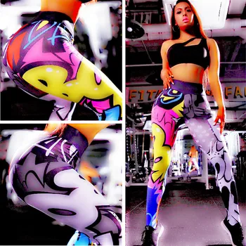 

3D Printing Dag Personality High Waist Leggings Sweatpants Fitness Cycling Running Dance Sexy Leggins Sport Women Fitness