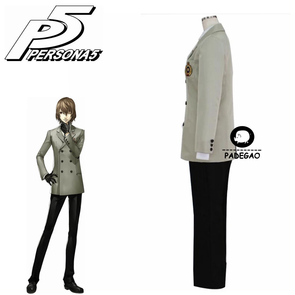 Persona 5 Косплей Goro Akechi школьная форма P5 костюмы для косплея на заказ