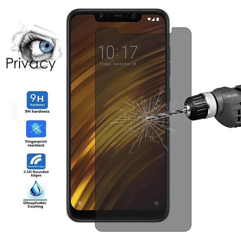 Glare Peeping Anti Spy Screen Protector For Mi A2 Lite A1 9T Pro 9 Se Protective Glass For Xiaomi Mi 6 8 Lite Pro 8 Se Explorer