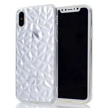 Чехол для iPhone 11 Pro Max XR Xs Max 3D Алмазный прозрачный мягкий ТПУ прозрачный защитный чехол для iPhone 7P 8P 6S 6P