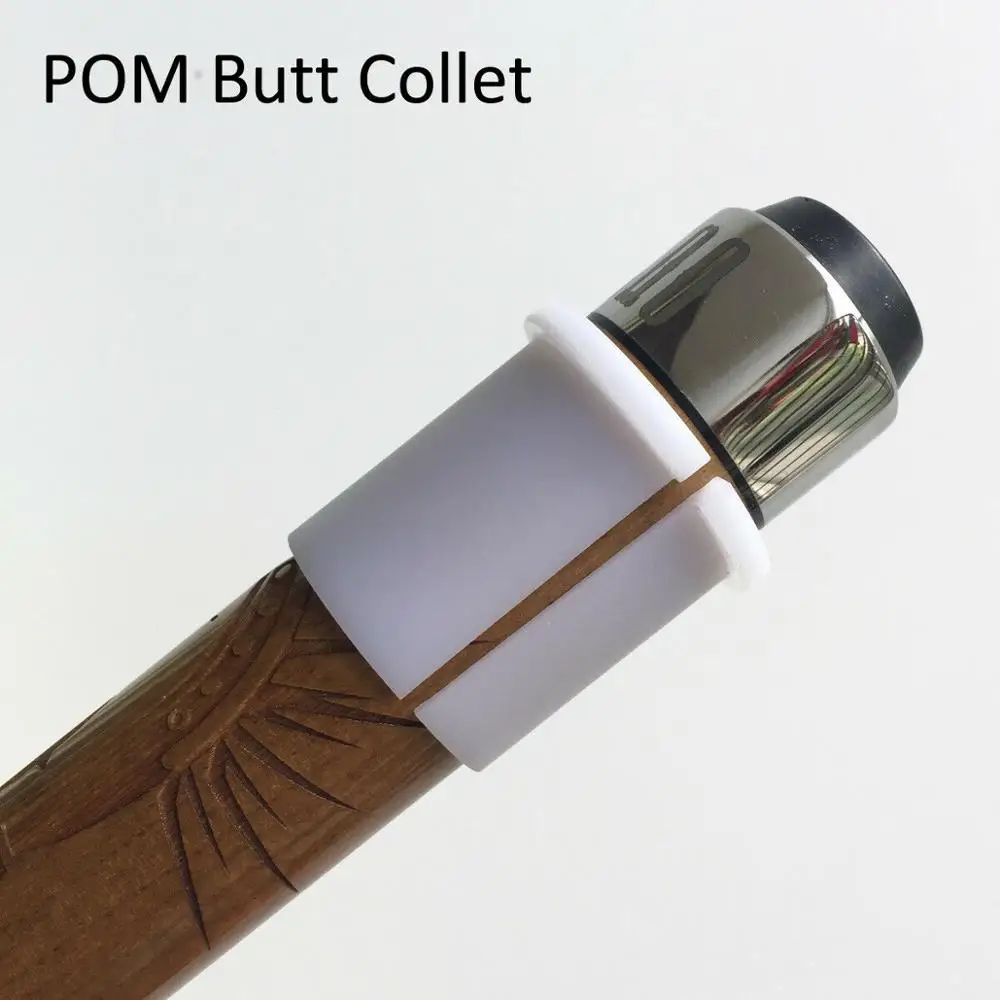 Пул кий белый POM Butt Collet Sleeve Cue строительный инструмент принадлежности токарного