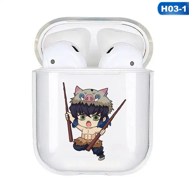 Чехол для наушников Airpods 1/2/3 с изображением аниме рассекающий демонов: Kimetsu No Yaiba
